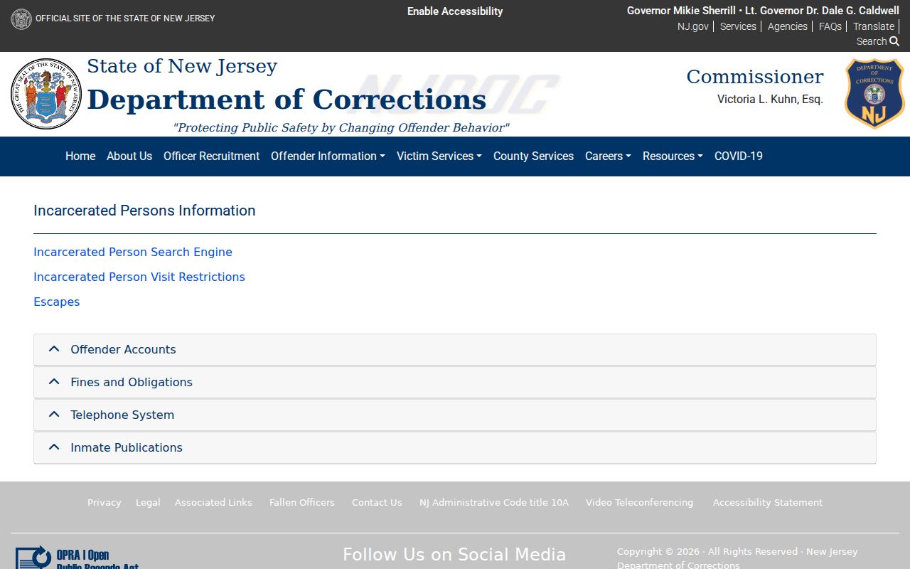 Parsippany-Troy Hills residents directory state custody information limit